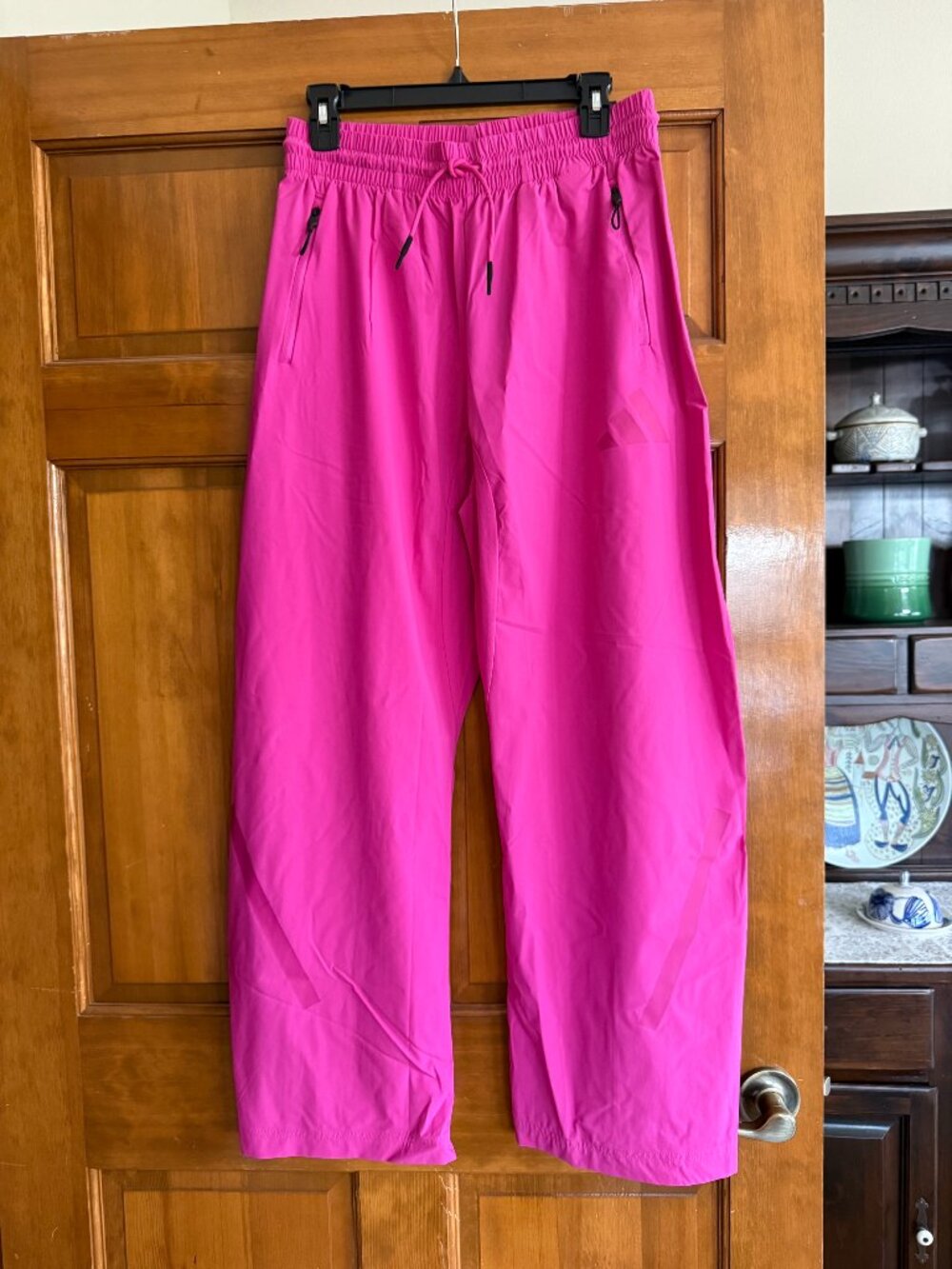 ADIDAS Women's Fushsia Wide Leg Track Pants - Size SMALL Brand New With Tags
